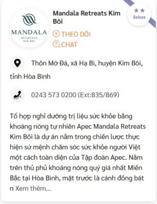 Mandala Retreats Kim Boi Tuyen dung